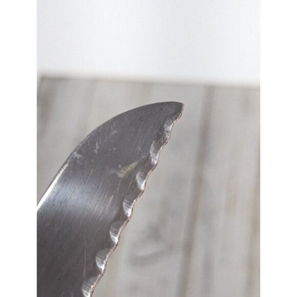 Karlsson Nilsson Eskilstuna Sweden Utility Knife Serrated 5" Blade Stainless - Picture 6 of 12
